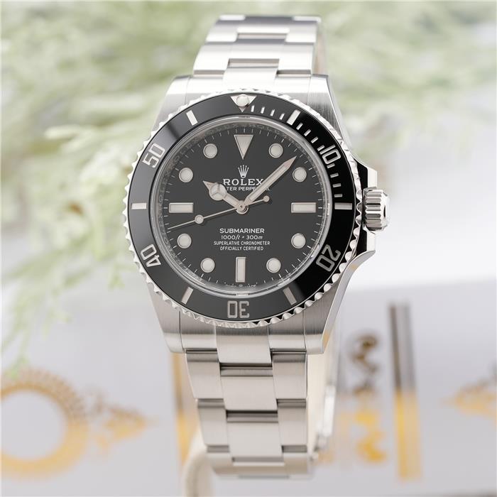 ロレックス サブマリーナー 41 124060 保証書2022年 ランダムシリアル 付属品完品 ROLEX 中古 メンズ 腕時計 送料無料