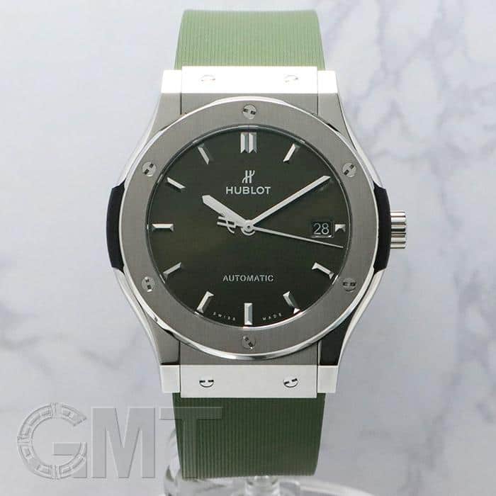 ウブロ クラシック フュージョン チタニウム グリーン 511.NX.8970.RX HUBLOT 新品メンズ 腕時計 送料無料|GMT