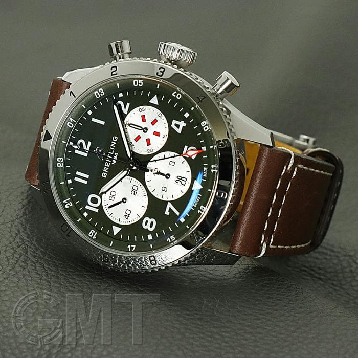 ブライトリング スーパー アヴィ B04 クロノグラフ GMT 46 カーチス ウォーホーク AB04452A1L1X1 BREITLING 新品メンズ 腕時計 送料無料|GMT