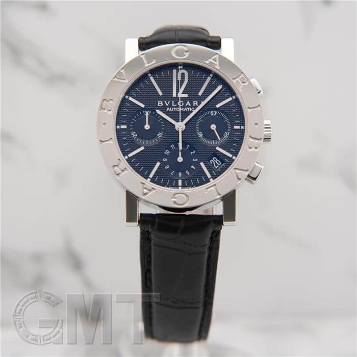 BVLGARI ブルガリ ブルガリブルガリ クロノグラフ ブラック BB38BSLDCH/N 付属品完品 BVLGARI 新品メンズ 腕時計 送料無料|GMT