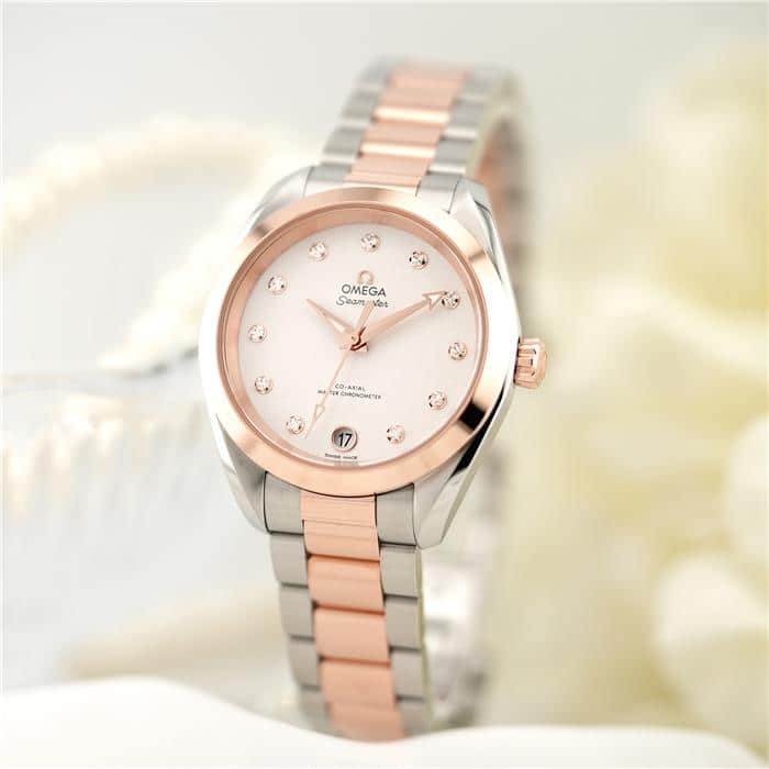 オメガ シーマスター アクアテラ 150M 34MM 220.20.34.20.52.001 OMEGA 新品レディース 腕時計 送料無料|GMT