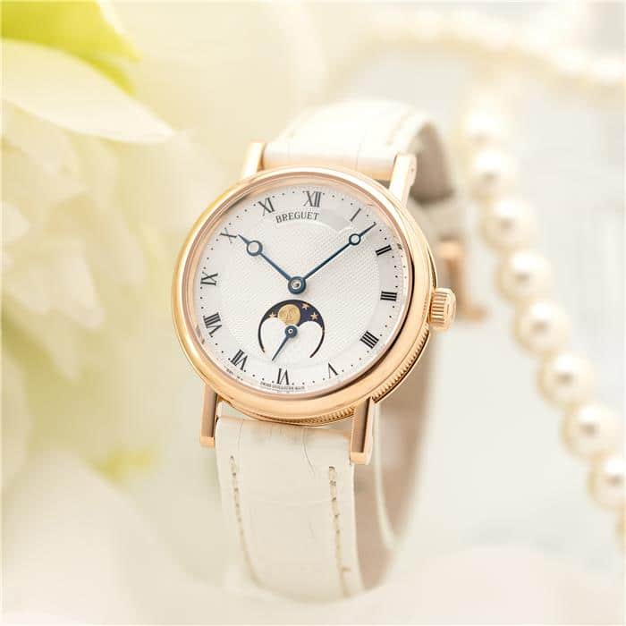ブレゲ クラシック ムーンフェイズ レディ 9087BR/52/964　付属品完品 BREGUET 中古レディース 腕時計 送料無料｜GMT