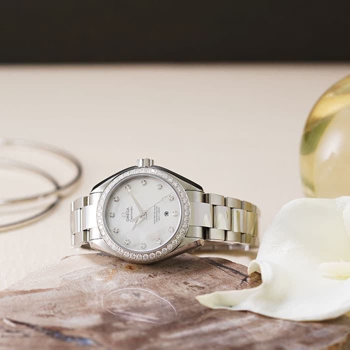 オメガ シーマスターアクアテラ 150M マスターコーアクシャル 34MM 231.15.34.20.55.002　付属品完品 OMEGA 新品レディース 腕時計 送料無料｜GMT