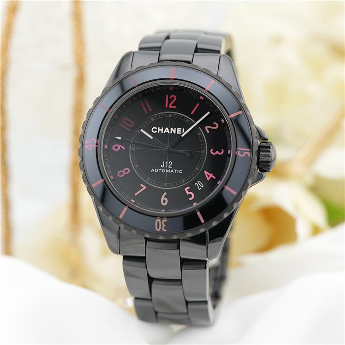 【60回払いまで金利0%】シャネル J12 BLUSH キャリバー 12.1 38mm H10312 付属品完品 CHANEL 中古レディース 腕時計 送料無料｜GMT
