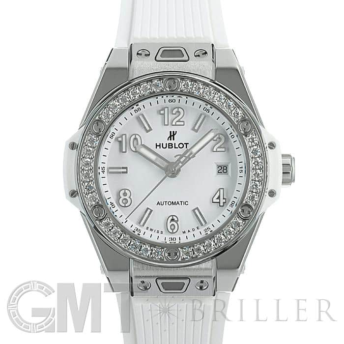 ウブロ ビッグバン ワンクリック スチール ホワイト ダイヤモンド 485.SE.2010.RW.1204 HUBLOT 新品 レディース 腕時計 送料無料