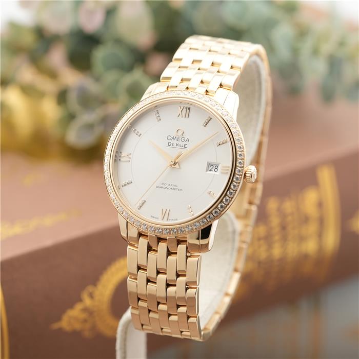 オメガ デヴィル プレステージ 424.55.37.20.52.002 付属品完品 OMEGA 新品 レディース 腕時計 送料無料