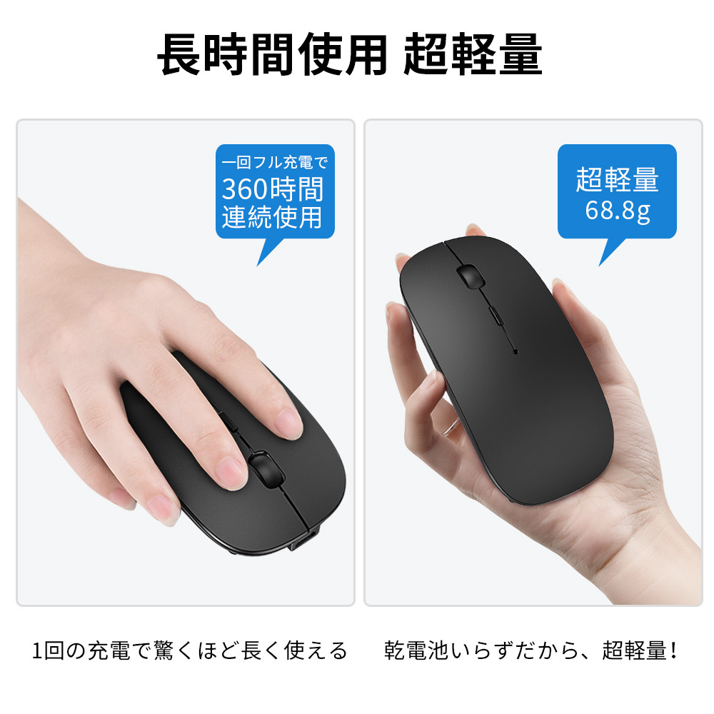 楽天市場 ワイヤレスマウス 充電式 Bluetoothマウス Ledマウス ク Bluetooth4 0 コンパクト 3ボタン 小型 軽量 無線マウス Bluetooth マウス 無線 ワイヤレス ブルートゥース おしゃれ Gmy 楽天市場店