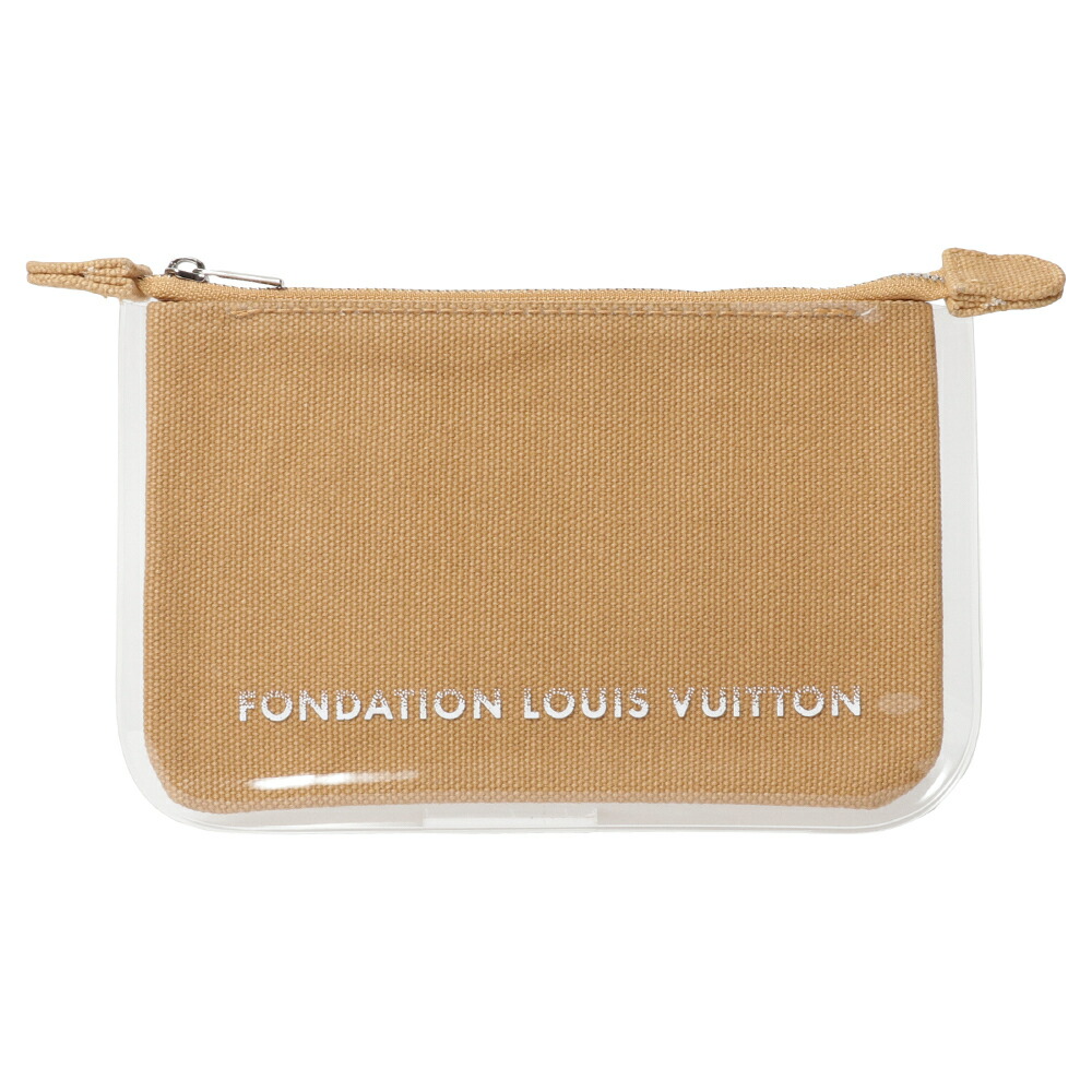 1194円 在庫あり Fondation Louis Vuitton フォンダシオンルイヴィトン ルイヴィトン 美術館 ポーチ pouch キャメル