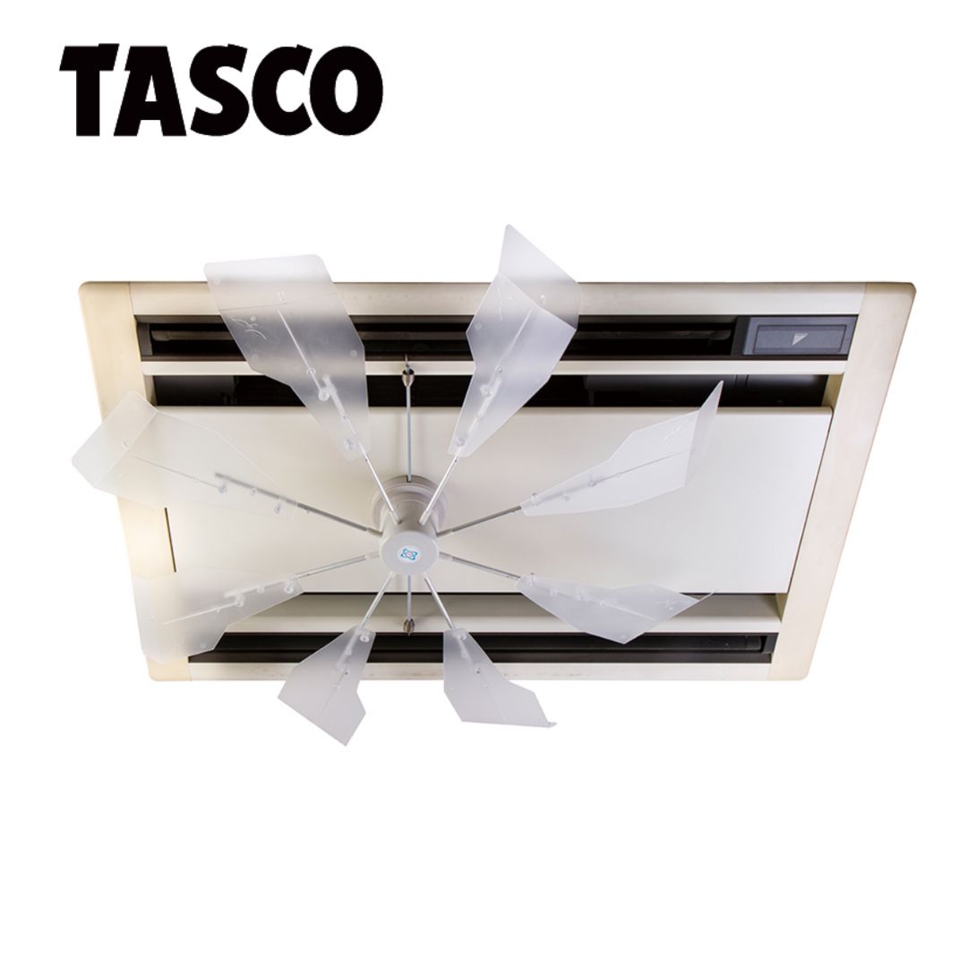TASCO タスコ ハイブリッドファン ハーフクリア TA978SJ 空調効果アップ 冷暖房 エアコン 天カセ 簡単設置 φ700～900mm