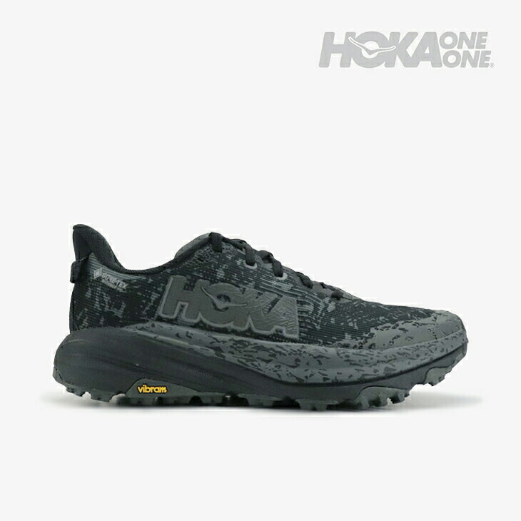 ・HOKA ONE ONE｜Speedgoat 6 GTX Vibram/ ホカ オネ オネ/スピードゴート ゴアテックス ビブラム/ブラックｘアウター オルビット #