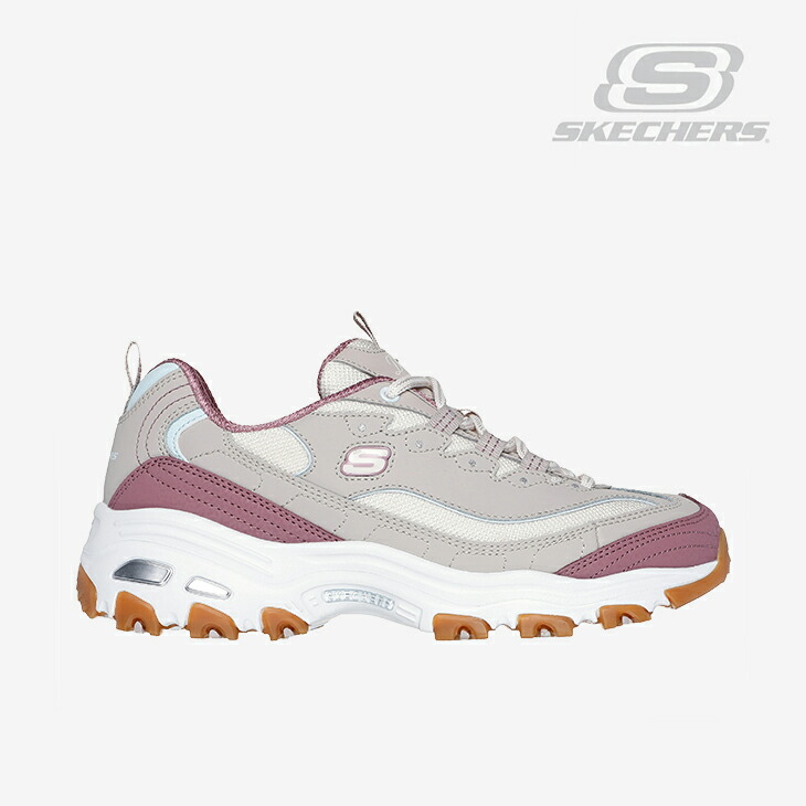 ・SKECHERS｜W D Lites Popular Vote Leather/ スケッチャーズ/ディーライツ 歌謡曲 猪牙 なめし革/トープｘマルチ #