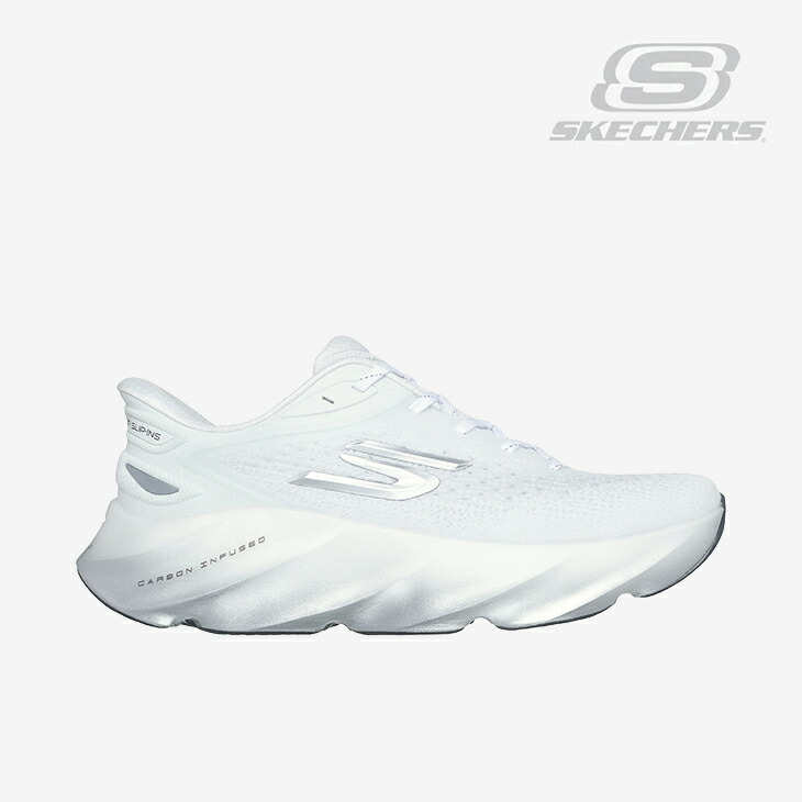 ・SKECHERS｜Slip-Ins Aero Burst / スケッチャーズ/スリップインズ エアロ 張りさける/白いことｘしろがね色 #