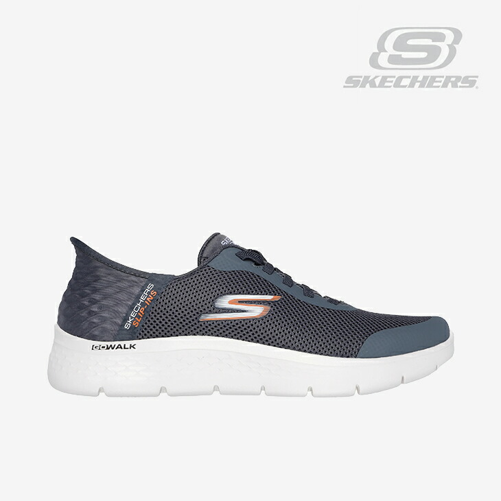 ・SKECHERS｜Slip-Ins Go Walk Flex Hands Up Extra Wide/ スケッチャーズ/スリップインズ ゴー ウォーク フレックス ハンズ 引きあげる/薄墨色 #