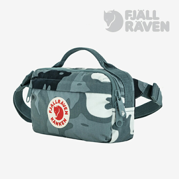 ・FJALLRAVEN｜Kanken Graphics Hip Pack/ フェールラーベン/カンケン グラフィックス ヒップ パック ウエストバッグ/ニンバスブルーｘヒドゥンアニマルズ #