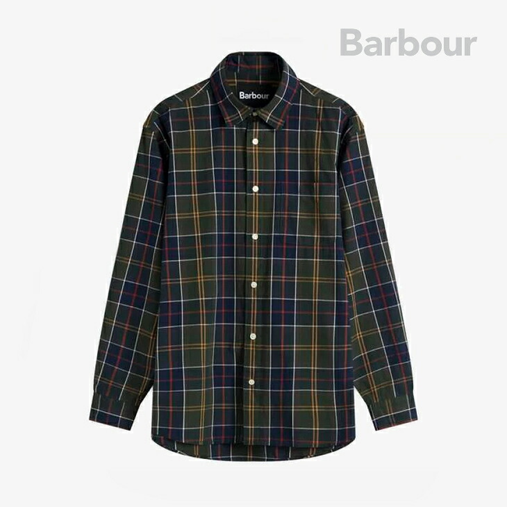 ：BARBOUR｜Taggon Tartan Oversize Fit Shirt/ バブアー/タゴン タータン オーバーサイズド フィット シャツ/グリーン #｜GO ON
