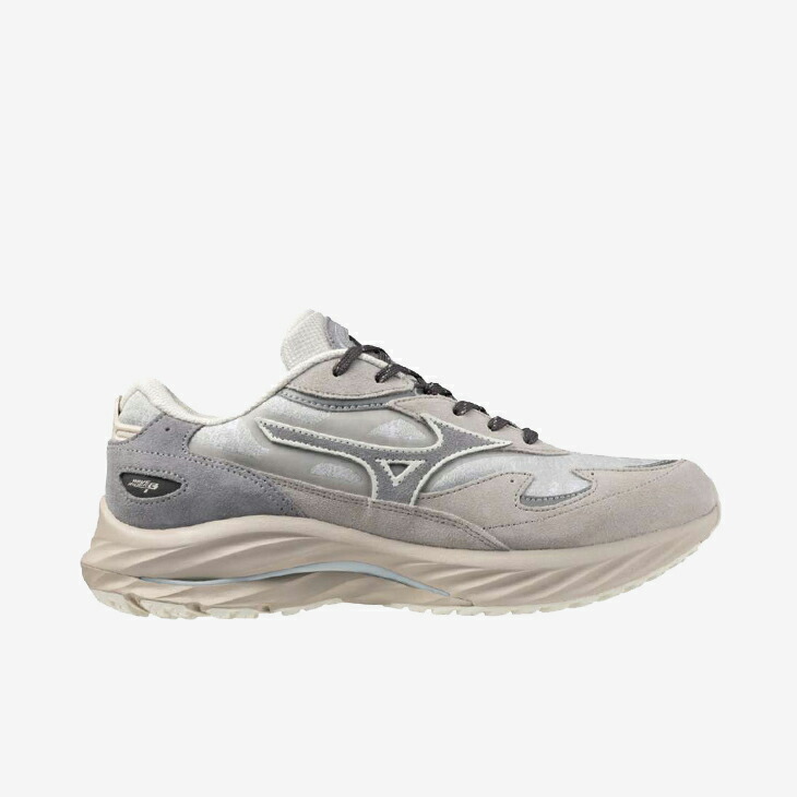 ：MIZUNO｜Wave Rider β Mimetics Pack/ ミズノ/ウェーブ ライダー ベータ ミメティックス パック/ライトグレーｘブラック #