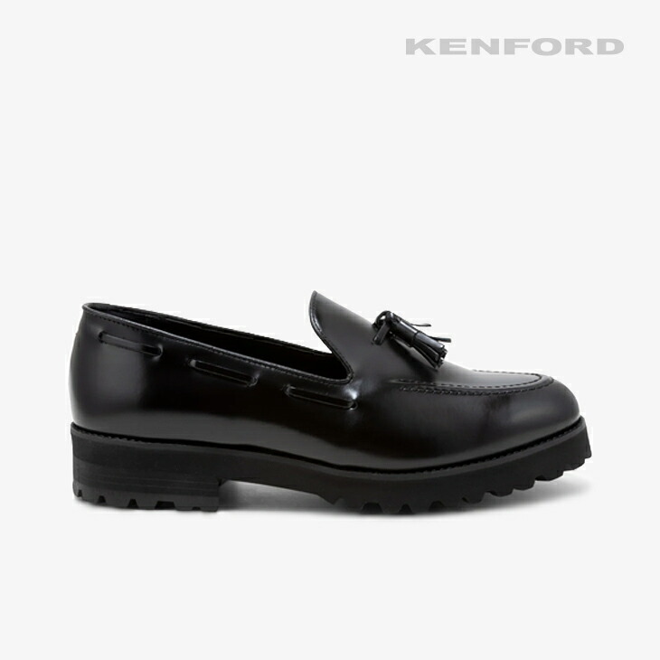 ・KENFORD|Tank Sole Tassel Loafers Leather/ ケンフォード/タンク ソール タッセル ローファー レザー/ブラック #|GO ON