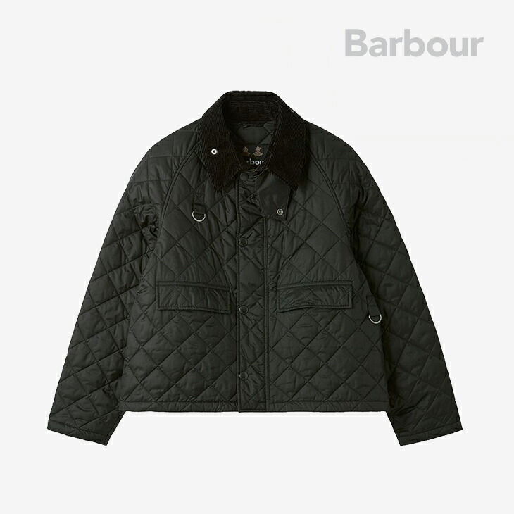 ・BARBOUR｜Spey Quilted Jacket Short Length/ バブアー/スペイ キルティング 上衣 遊撃手 レングス/黒いこと # ブラック