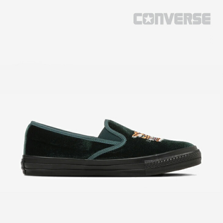 ・CONVERSE｜All Star Kung Fu Slip-On Velvet/ コンバース/オールスター カンフー スリッポン 天鵝絨/緑であること #