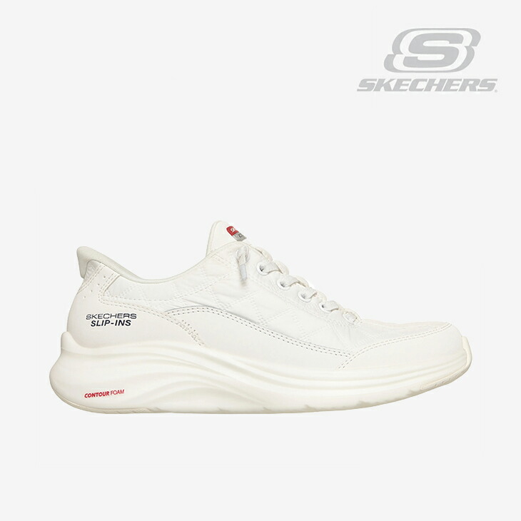 ・SKECHERS｜W Slip-Ins Contour Foam Cozy Fit/ スケッチャーズ/スリップインズ コン周遊旅行 質問用紙 コージー 填まる/白いこと #