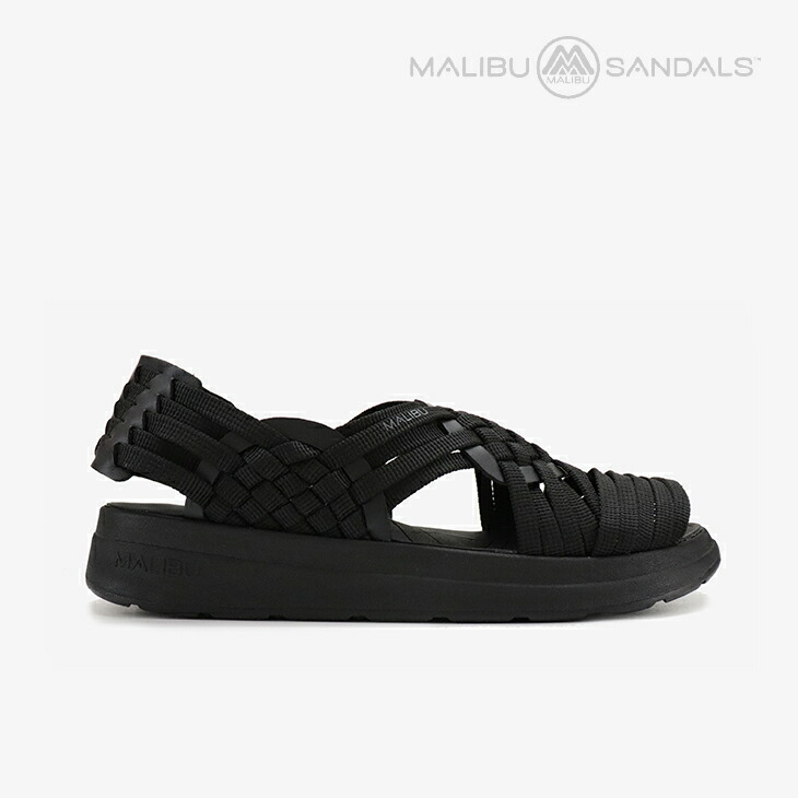 ・MALIBU SANDALS｜Canyon Huarache Sandal Nylon/ マリブ サンダルズ/キャニオン ワラチェ サンダル ナイロン/ブラック # 9,075円