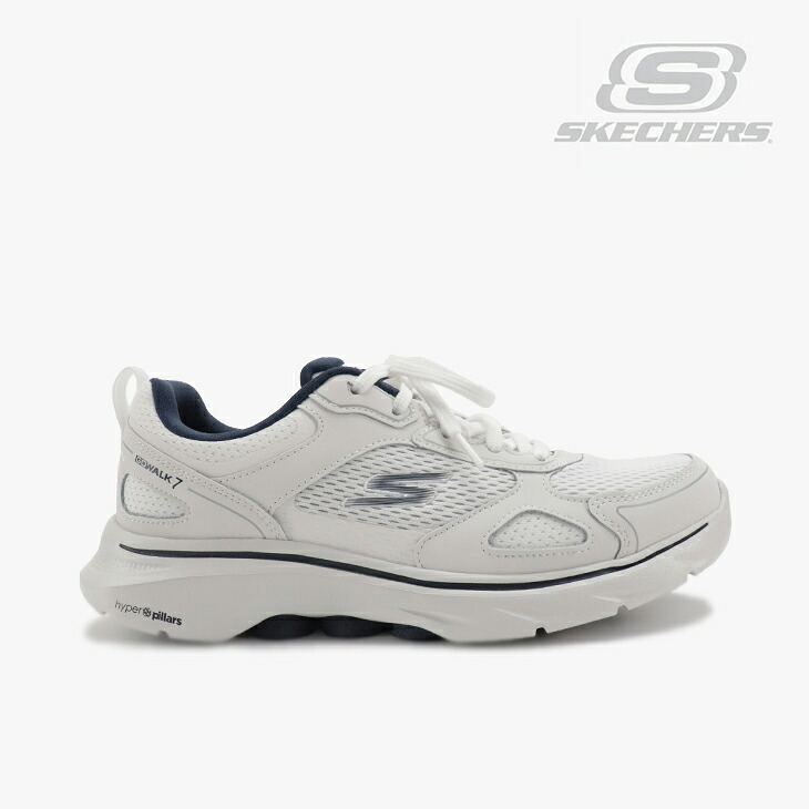 ：SKECHERS｜Go Walk 7 The Forefather/ スケッチャーズ/ゴー ウォーク 7 ザ フォアファーザー/ホワイトｘネイビー #