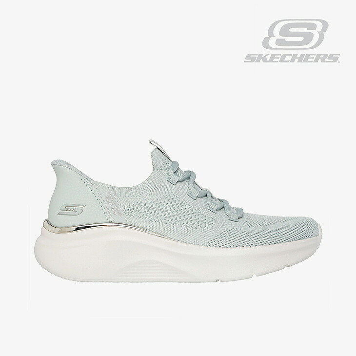 ・SKECHERS｜W Slip-Ins BOBS Sport B Love True Delight/ スケッチャーズ/スリップインズ ボブス スポート ビー ラブ トゥルー デライト/セージ #｜GO ON