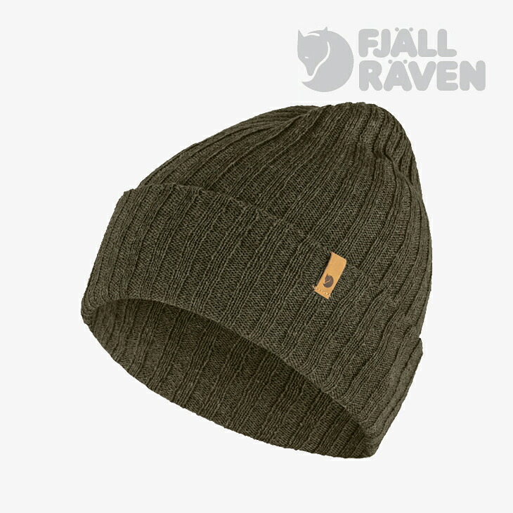 ・FJALLRAVEN｜Byron Hat Thin Knit/ フェールラーベン/バイロン ハット シン ニット/ダークオリーブ #