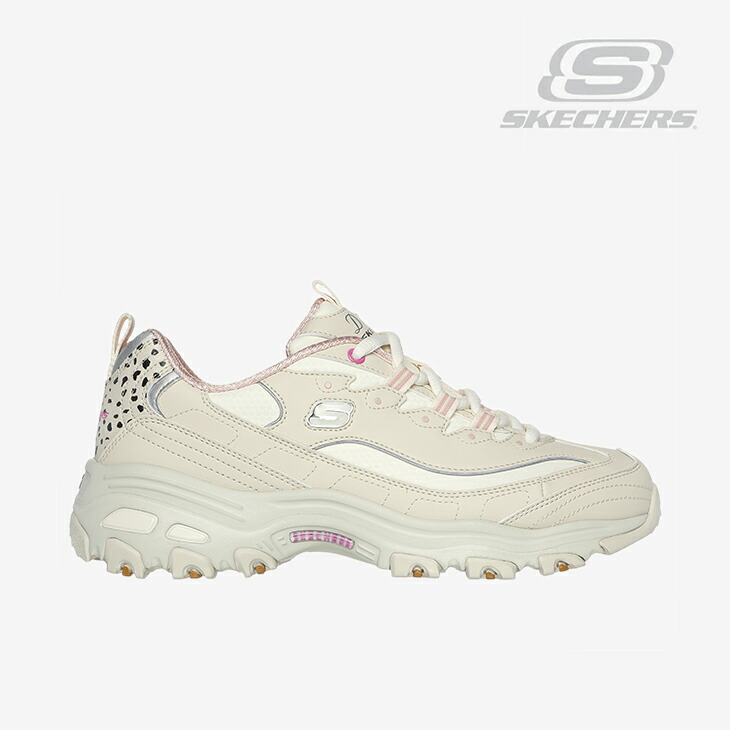 ・SKECHERS｜W D Lites Wildcats/ スケッチャーズ/ディーライツ ワイルド キャッツ/ナチュラルxピンク #画像