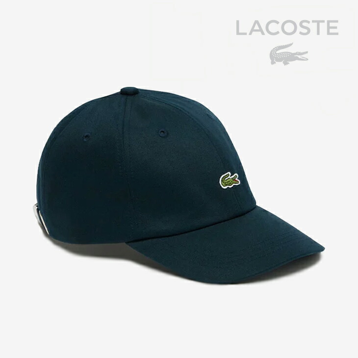 ・LACOSTE｜Onepoint Crocodile Logo Cap/ ラコステ/ワンポイント クロコダイル ロゴ キャップ/ネイビー #