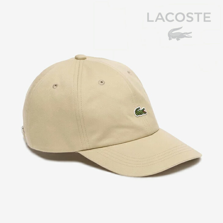 ・LACOSTE｜Onepoint Crocodile Logo Cap/ ラコステ/ワンポイント クロコダイル ロゴ キャップ/キャメル #