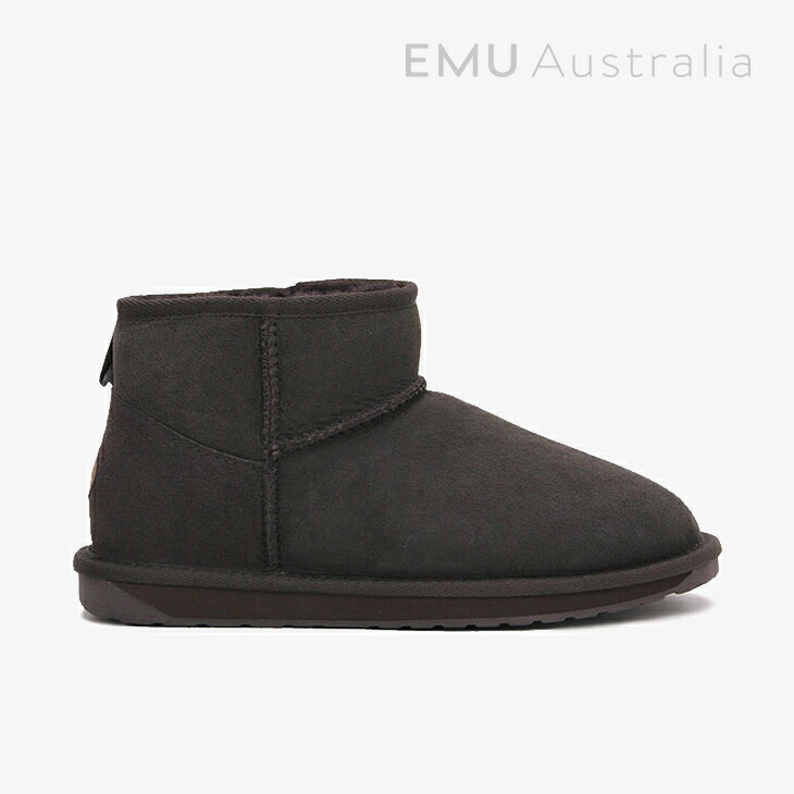 ：EMU｜W Stinger Micro Sheepskin/ エミュー/スティンガー マイクロ シープスキン ムートン/チョコレート #