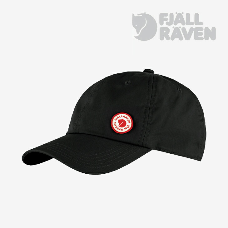 ・FJALLRAVEN｜Logo Cap 1960 Classic Patch/ フェールラーベン/ロゴ キャップ クラシック パッチ/ブラック #