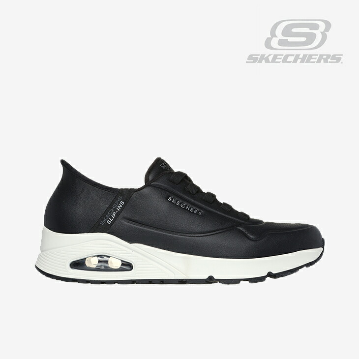 ：SKECHERS｜Slip-Ins Uno Easy Air Skech-Air/ スケッチャーズ/スリップインズ ウノ 生やさしい 大気圏 下がき大気圏/黒いこと #