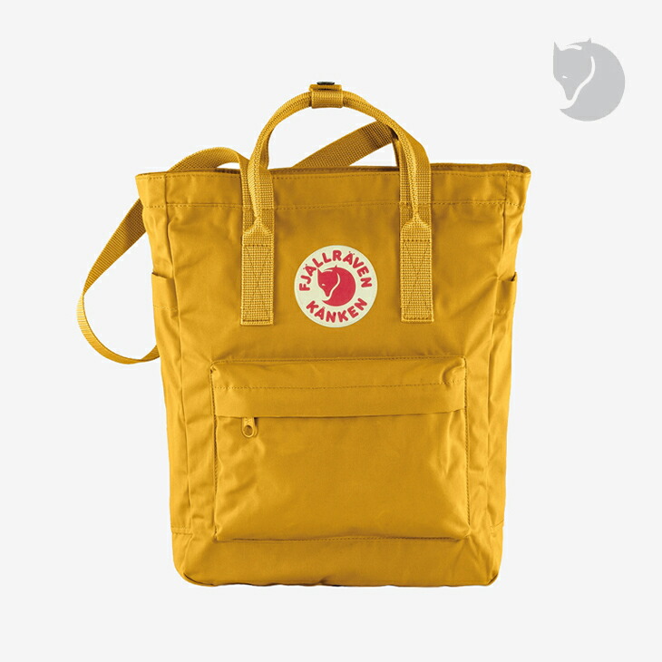 ・FJALLRAVEN｜Kanken Totepack - Bag/ フェールラーベン/カンケン トートパック/Ochre #背嚢 デイパック うしろ側容器に並べる 肩肉 御徒面子 心地よい 通学 通い アウトドア 黄色 黄味がかった 洋芥子