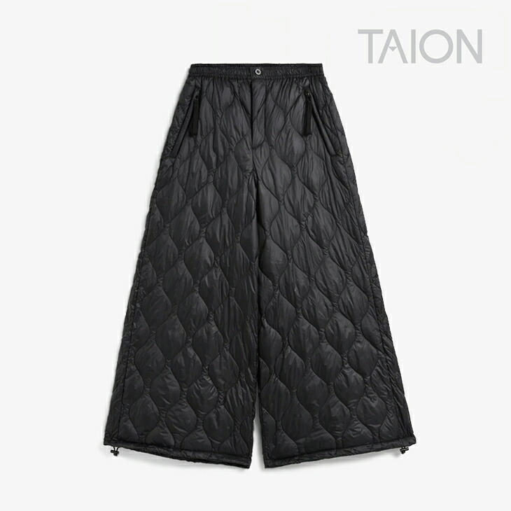 ・TAION｜W Military Split Down Skirt Soft Shell/ タイオン/ミリタリー 透き間 落ち込む スコート ホンブルグ帽 外殻/黒いこと #