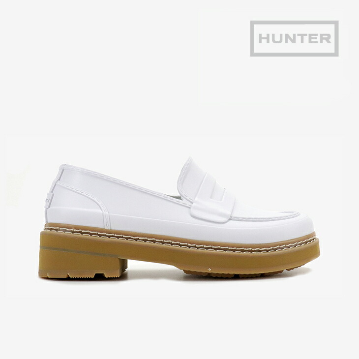 ＊HUNTER｜W Refined Stitch Detail Penny Loafer/ 山立ち/リファインド 編み目 科目 ペニー 置き目毛革/スパーリー #