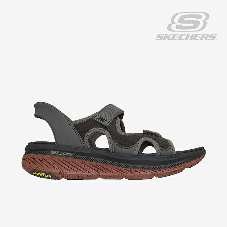・SKECHERS｜Slip-Ins Max Cushioning Premier 2.0 Sandal Julian/ スケッチャーズ/スリップインズ マックス クッショニング プレミア 2.0 サンダル ジュリアン/チャコール #｜GO ON 10,395円