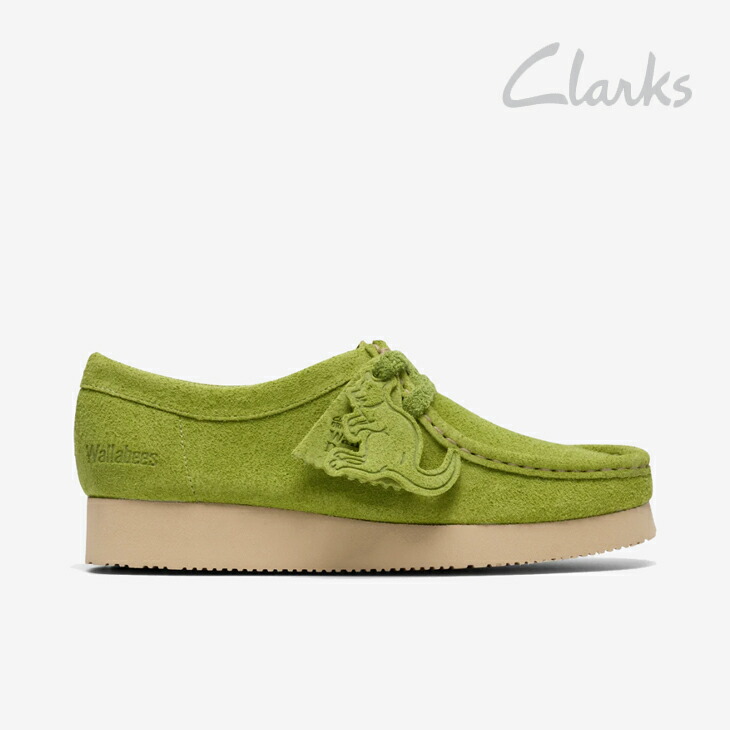 ・CLARKS｜W Wallabee 2604 Suede Vibram/ クラークス/ワラビー 2604 スエードクロス ビブラム/菩提樹緑であること #