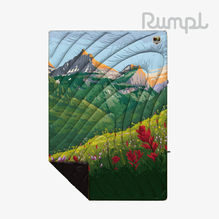 ＊RUMPL｜Original Puffy Blankets/ ランプル/オリジナル パフィー ブランケット/グレイシャーナショナルパーク #