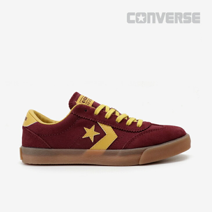 ：CONVERSE｜Skateboarding Road Classic SK Ox Suede/ コンバース/スケートボーディング ロード クラシック オックス スエード/バーガンディーｘオレンジ #