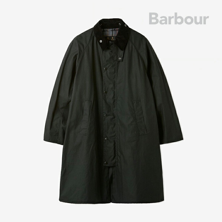 ：BARBOUR｜Modified Exmoor Waxed Coat Middle Length/ バブアー/モディファイド エクスモア ワックス コート ミドル レングス/ブラック #