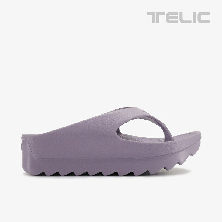 ・TELIC|W-Flip Shark Platform Tongs Sandal/ テリック/ダブル フリップ シャーク/ライラック #|GO ON