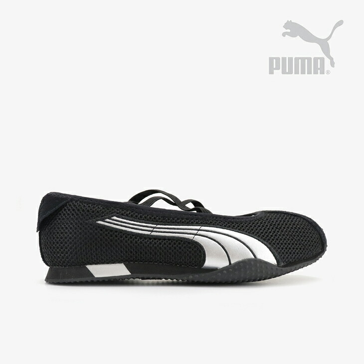 ・PUMA|W H-Street Ballet Mesh Flat/ プーマ/Hストリート バレエ メッシュ フラット/プーマブラックxシルバー #|GO ON