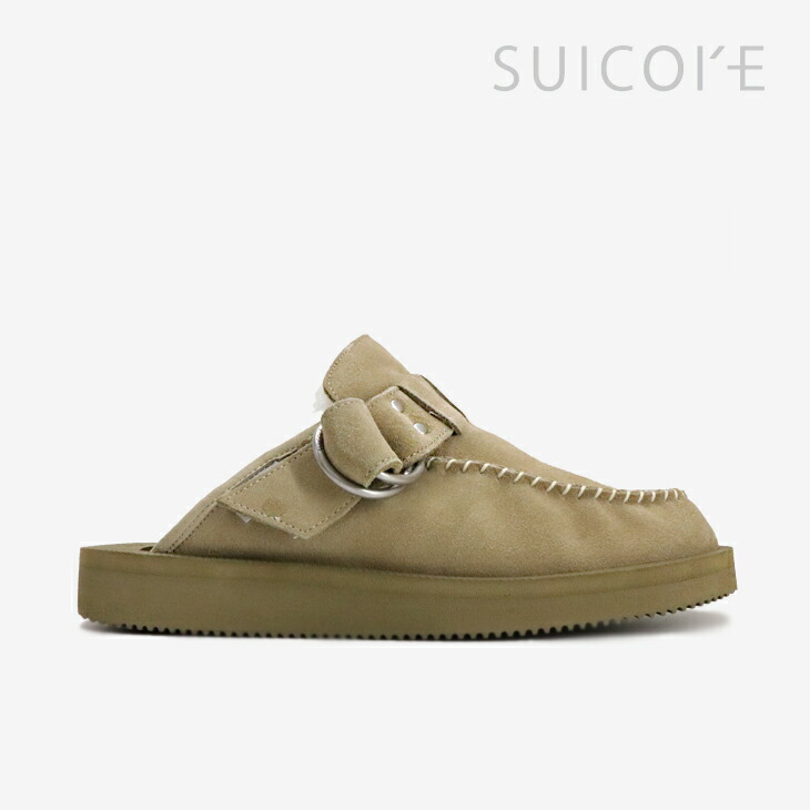 SUICOKE スイコック ムートン サボ ショート べージュ US5 23cm SUICOKE｜ショート ムートンシーム ブーツ og-120mwpab-mm