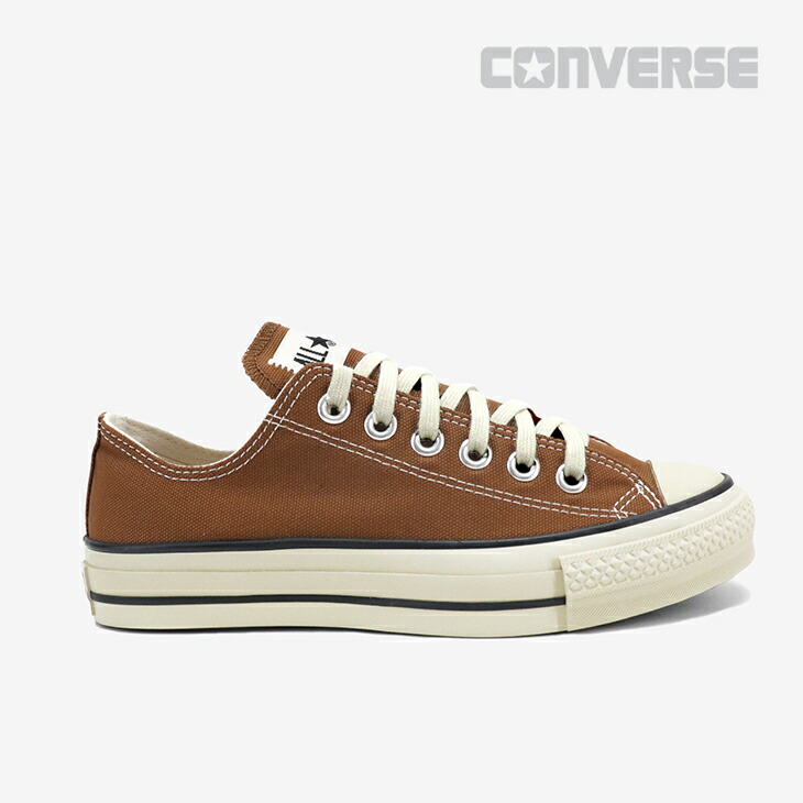 ：CONVERSE｜Japan Made Canvas All Star OX/ コンバース/ジャパン お手伝いさん 帆布 オールスター オックス/サドル 赤銅色 #