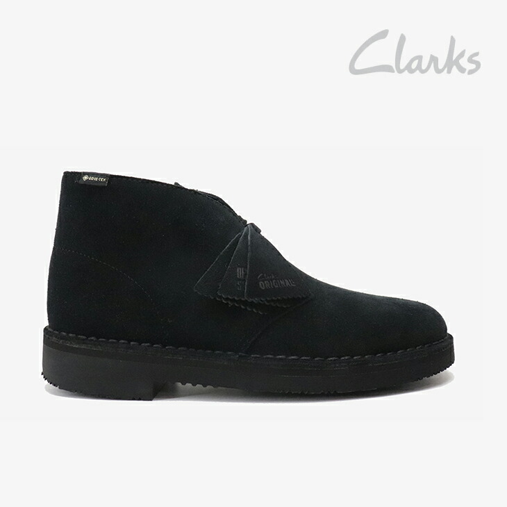 ：CLARKS｜Desert Boot GTX Gore-Tex Suede Vibram/ クラークス/乾荒原 ブーツ ゴアテックス スエードクロス ビブラム/黒いこと #