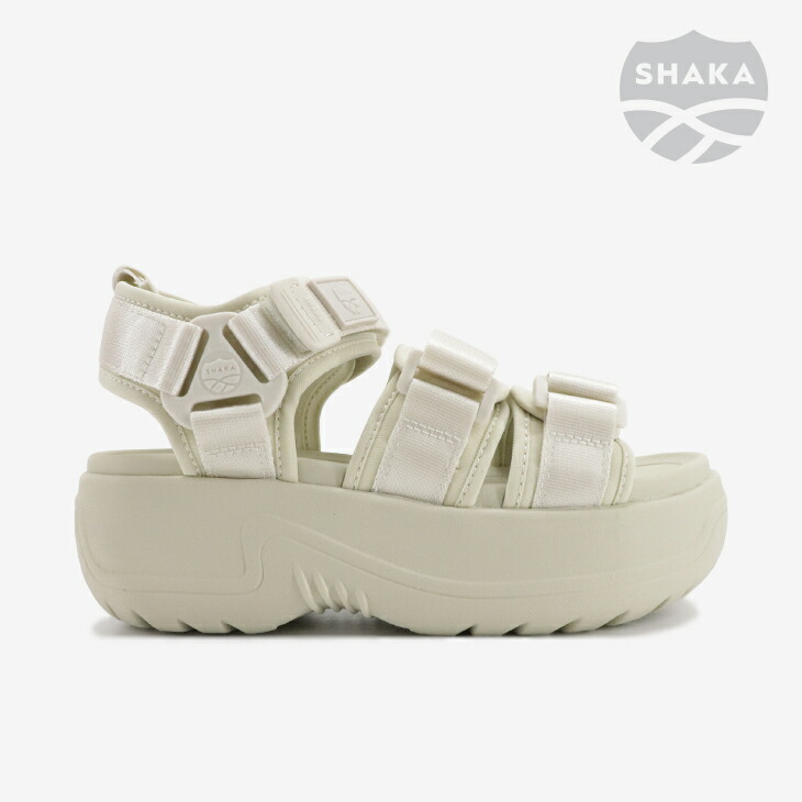・SHAKA|W Neo Bungy Evol Chunky Platform Sandal/ シャカ/ネオ バンジー エボル チャンキー プラットフォーム サンダル/リネン #|GO ON
