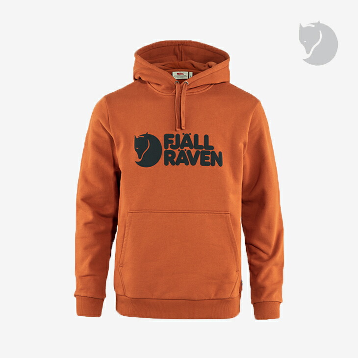▲ ｽｰﾊﾟｰSALE 二分の一以下］FJALLRAVEN｜Logo Hoodie/ フェールラーベン/ロゴタイプ フーディー/テラコッタ赤銅色 #