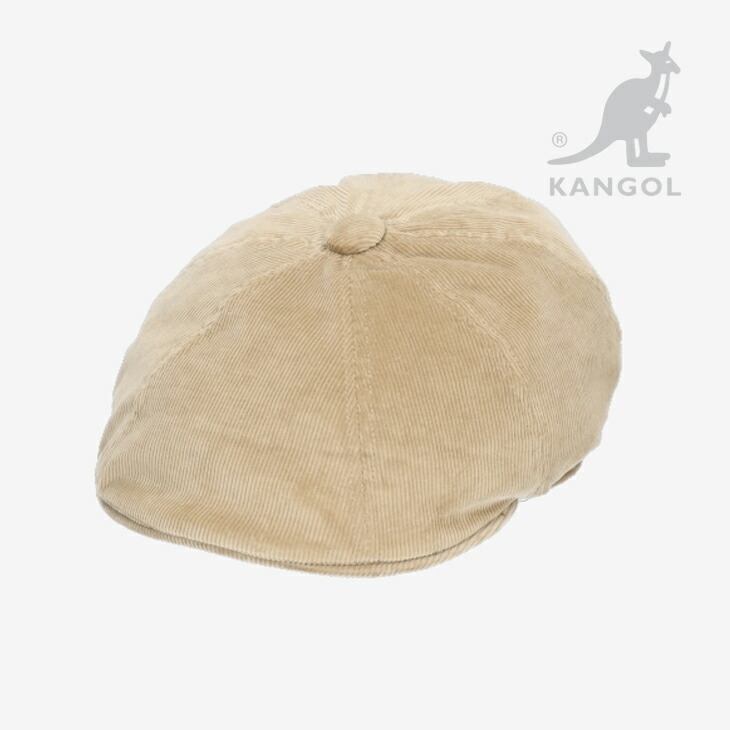 ：KANGOL｜Cord Hawker Hunting/ カンゴール/コード ホーカー ハンチング/ベージュ #